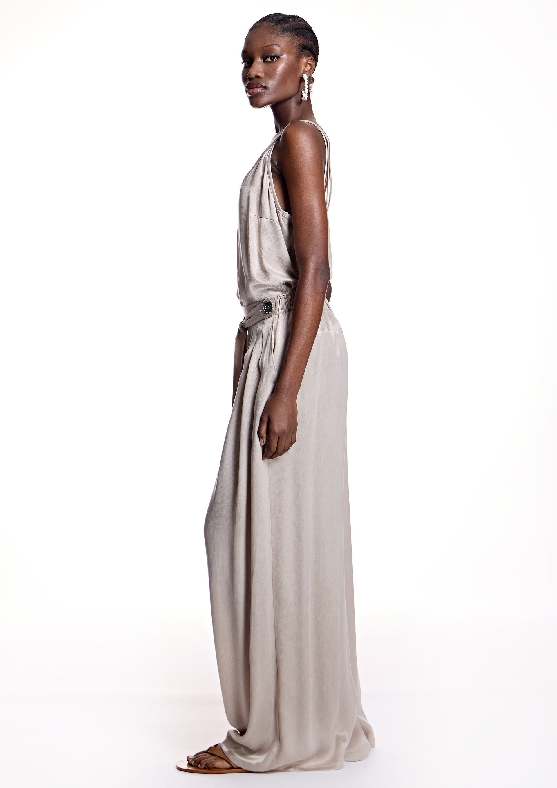 Pantalón ALBA CONDE palazzo satén