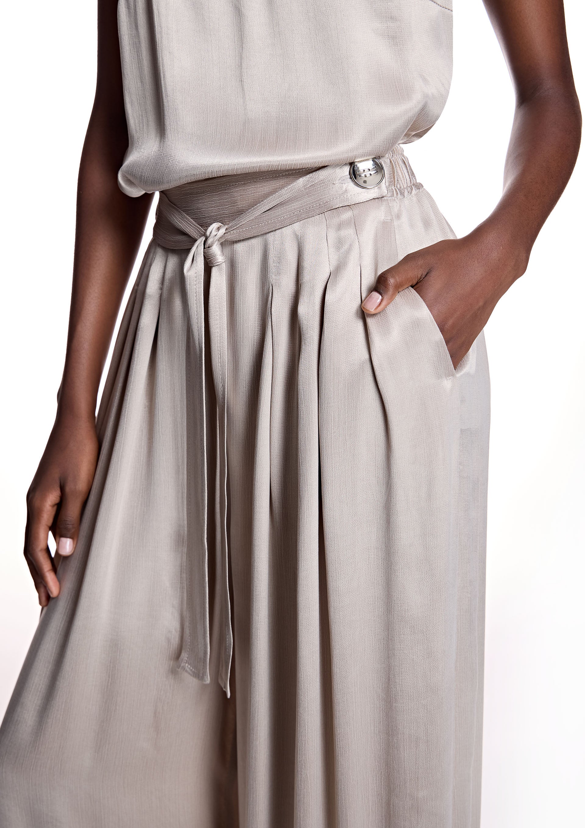 Pantalón ALBA CONDE palazzo satén