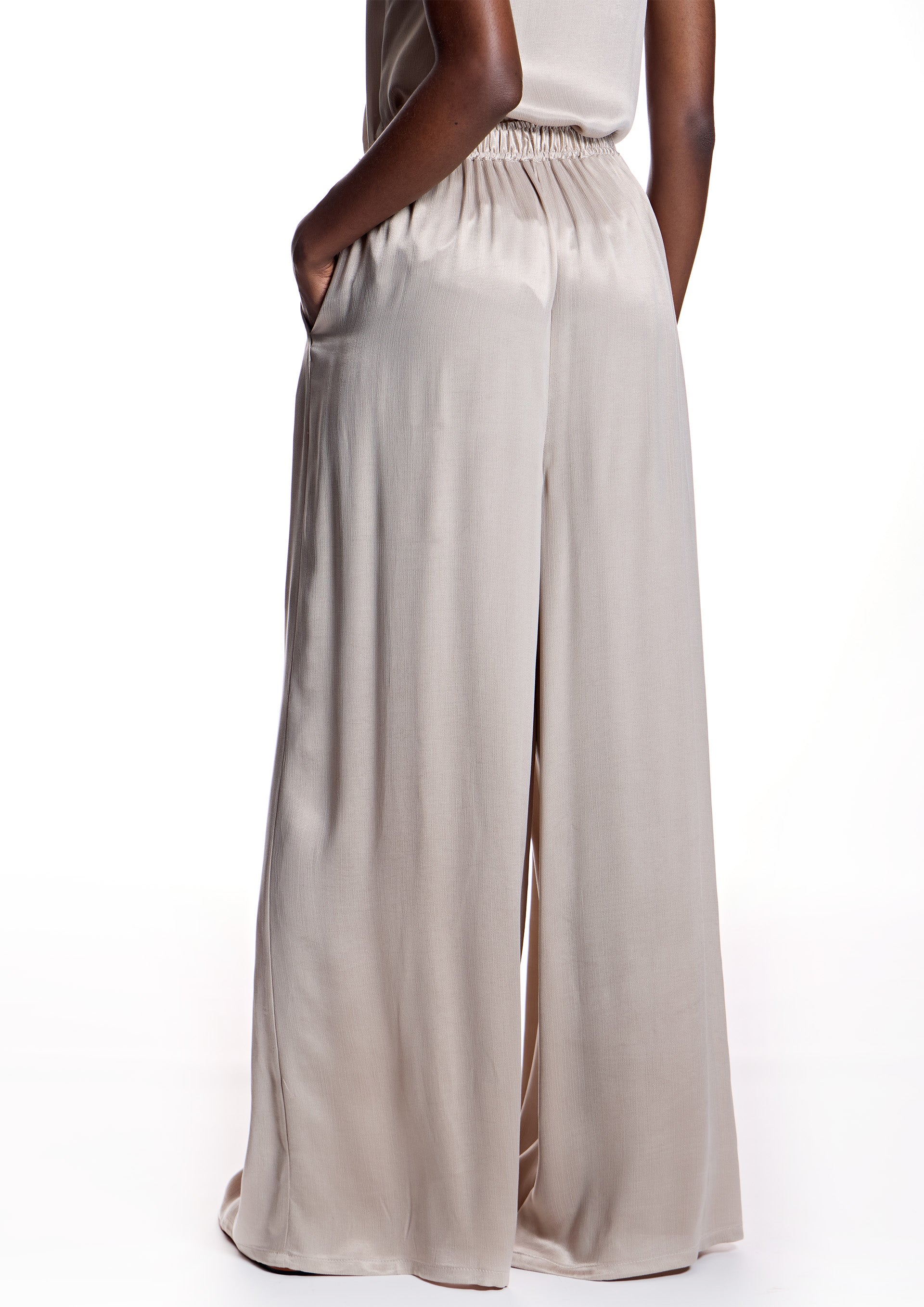 Pantalón ALBA CONDE palazzo satén