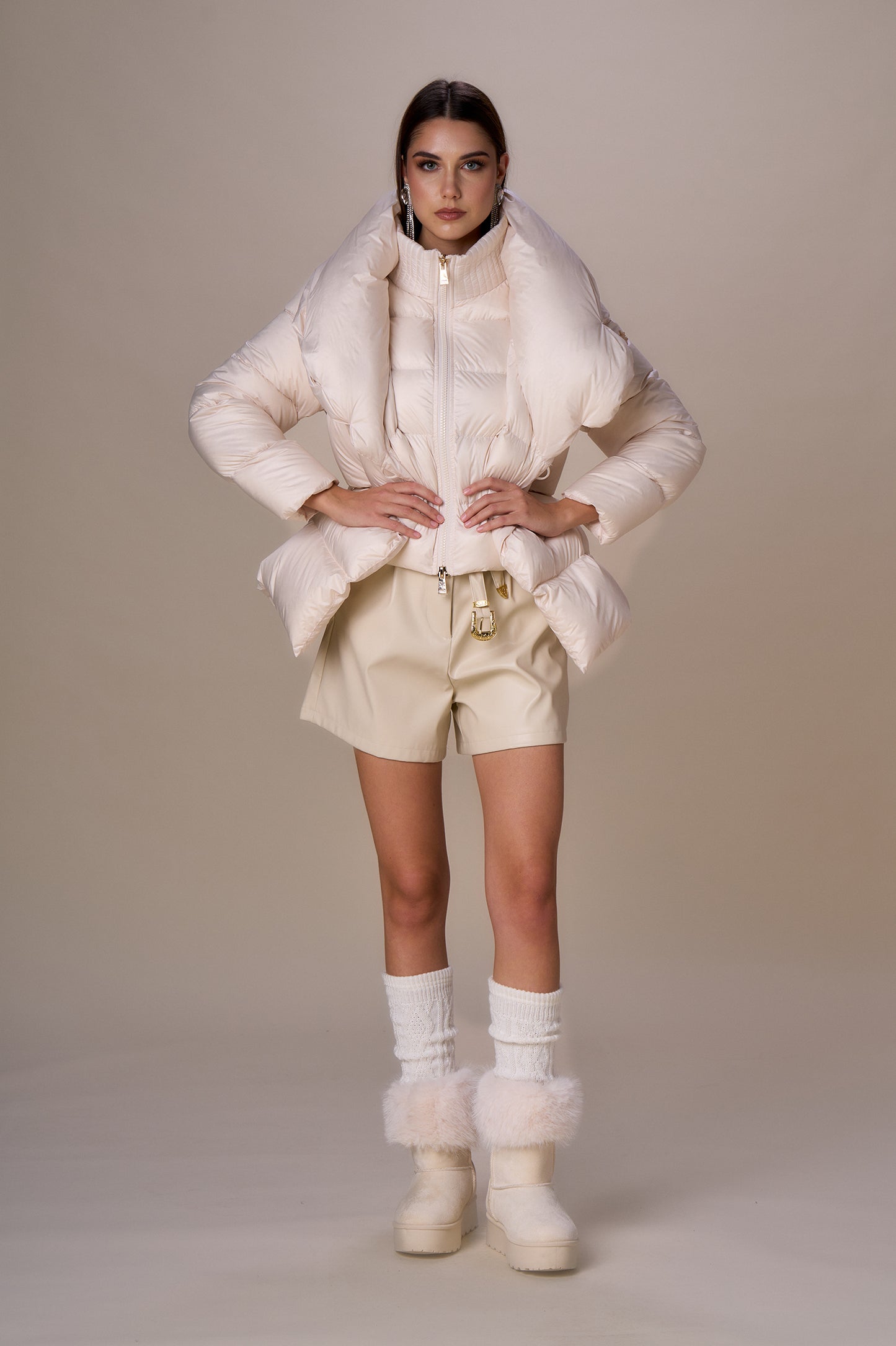 Chaqueta NO SECRETS acolchada cruda