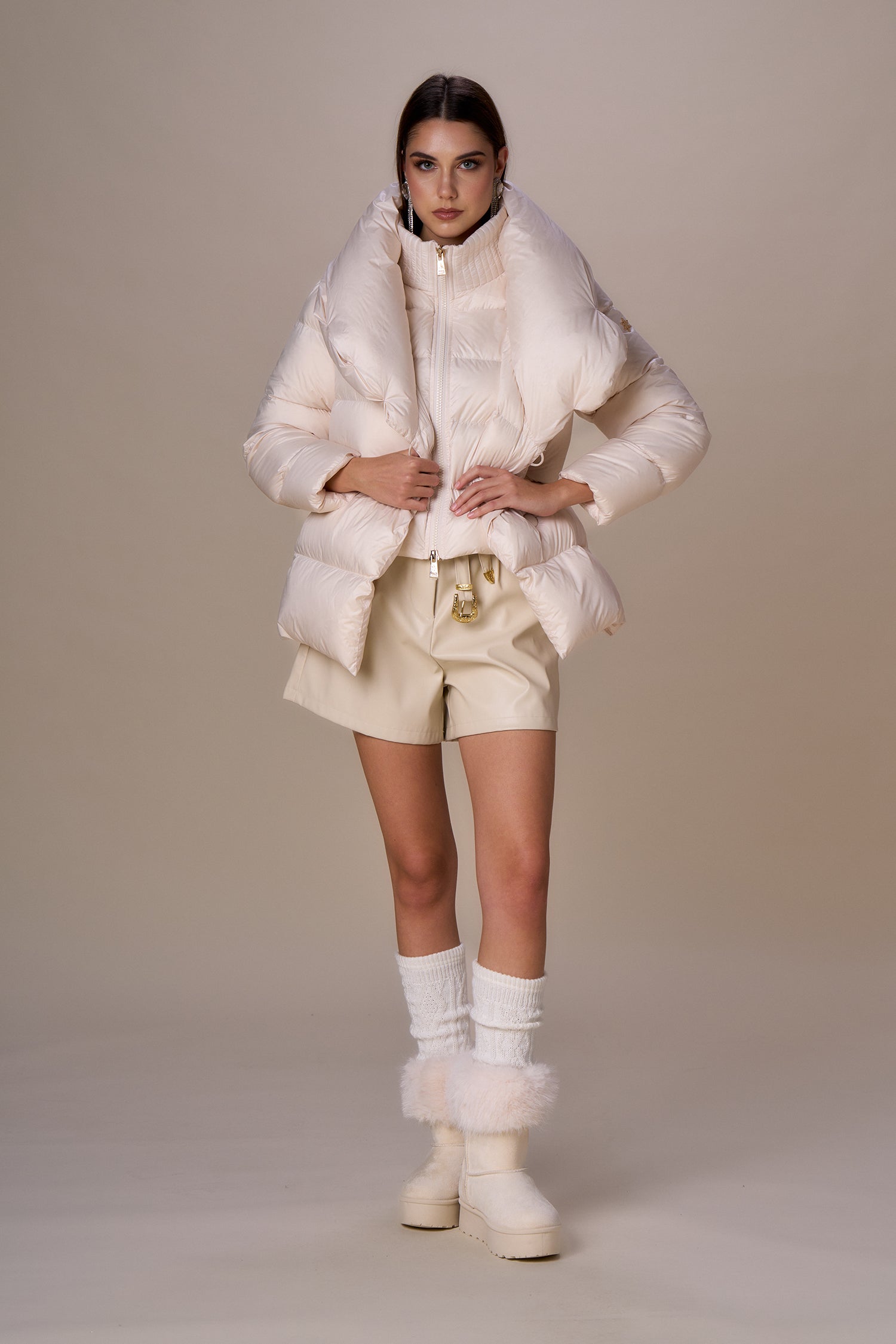 Chaqueta NO SECRETS acolchada cruda