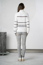 Jersey ELISA CAVALETTI con efecto pelo blanco