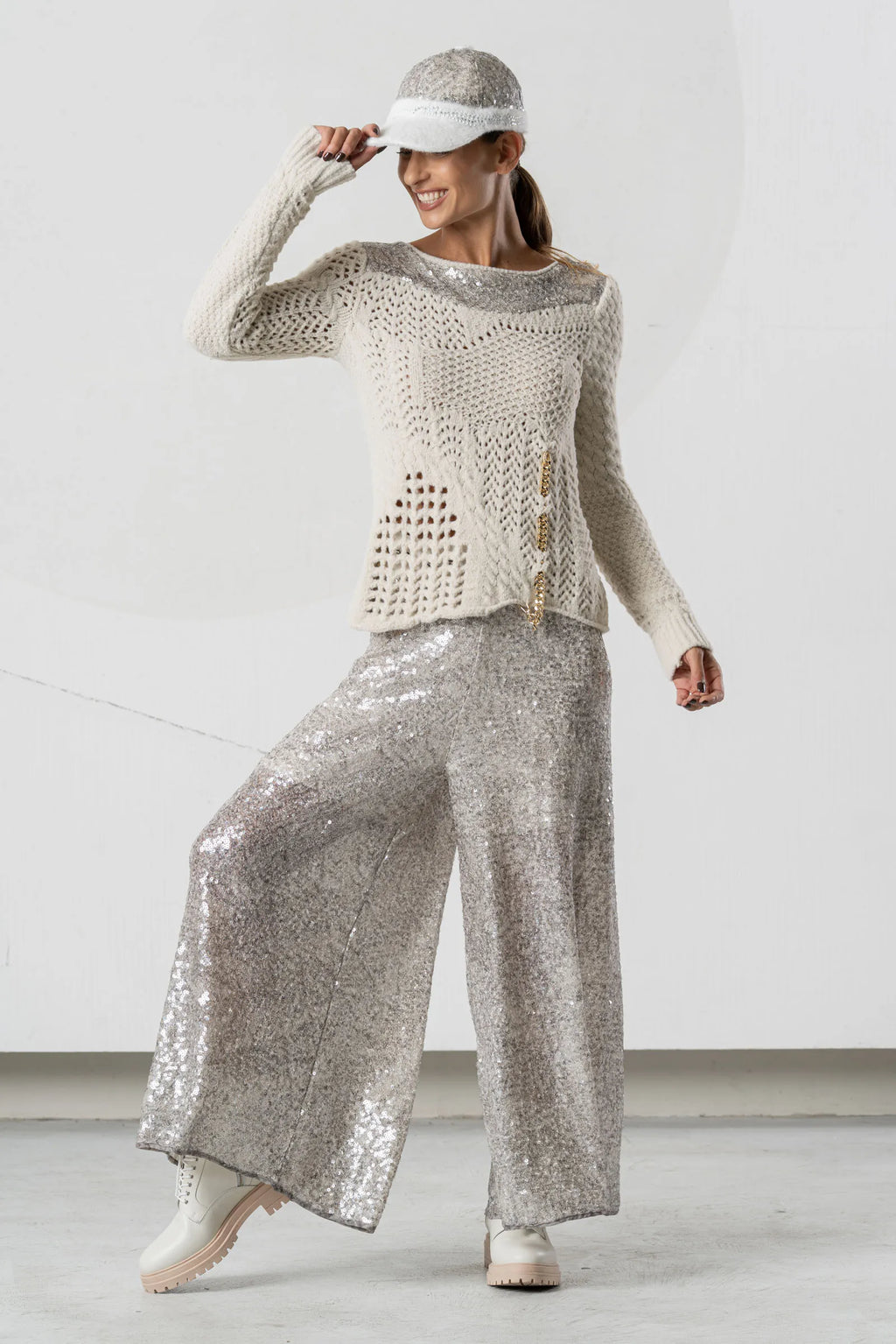 Jersey ELISA CAVALETTI con lentejuelas