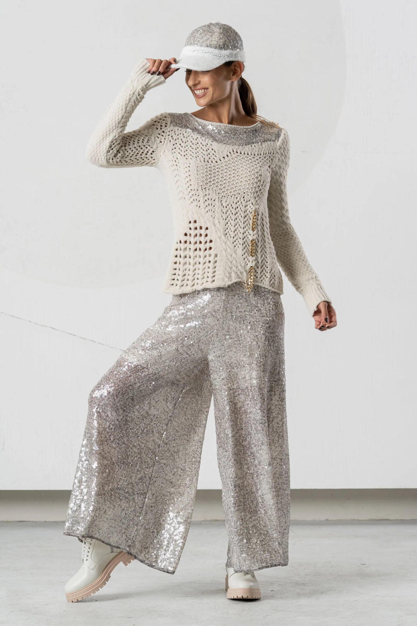 Jersey ELISA CAVALETTI con lentejuelas