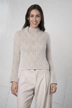 Jersey ELISA CAVALETTI rosa con cuello alto