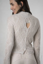 Jersey ELISA CAVALETTI rosa con cuello alto