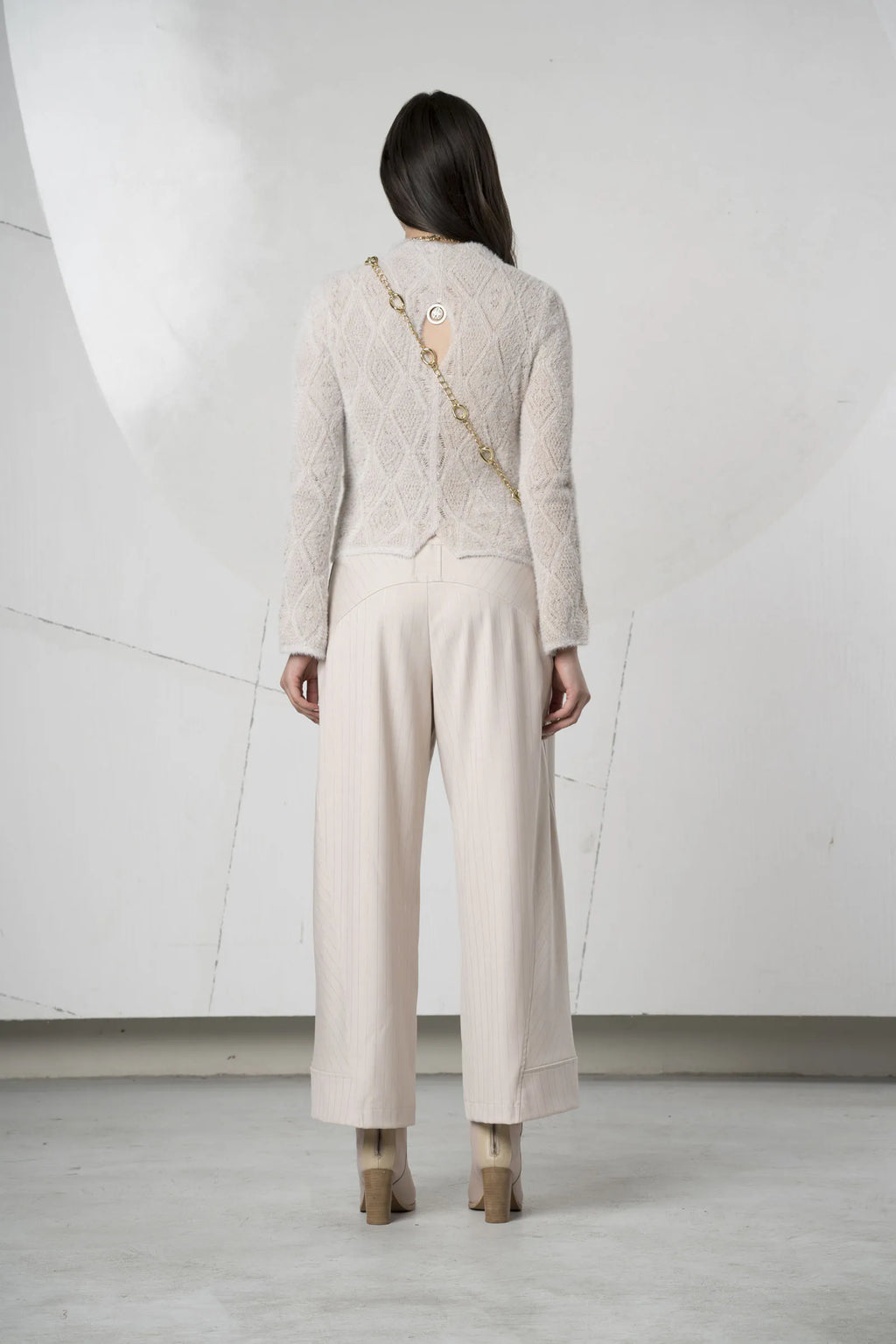 Jersey ELISA CAVALETTI rosa con cuello alto