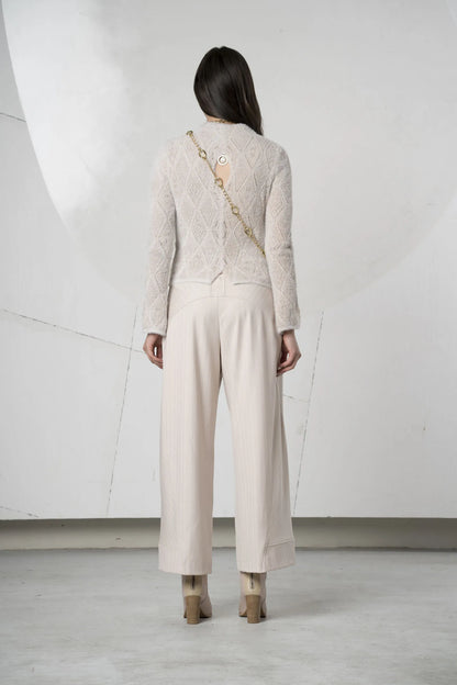 Jersey ELISA CAVALETTI rosa con cuello alto