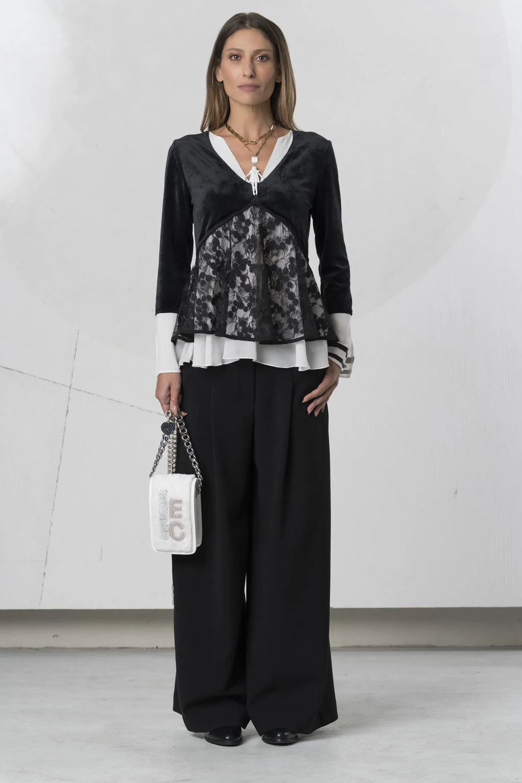 Blusa ELISA CAVALETTI efecto camisero