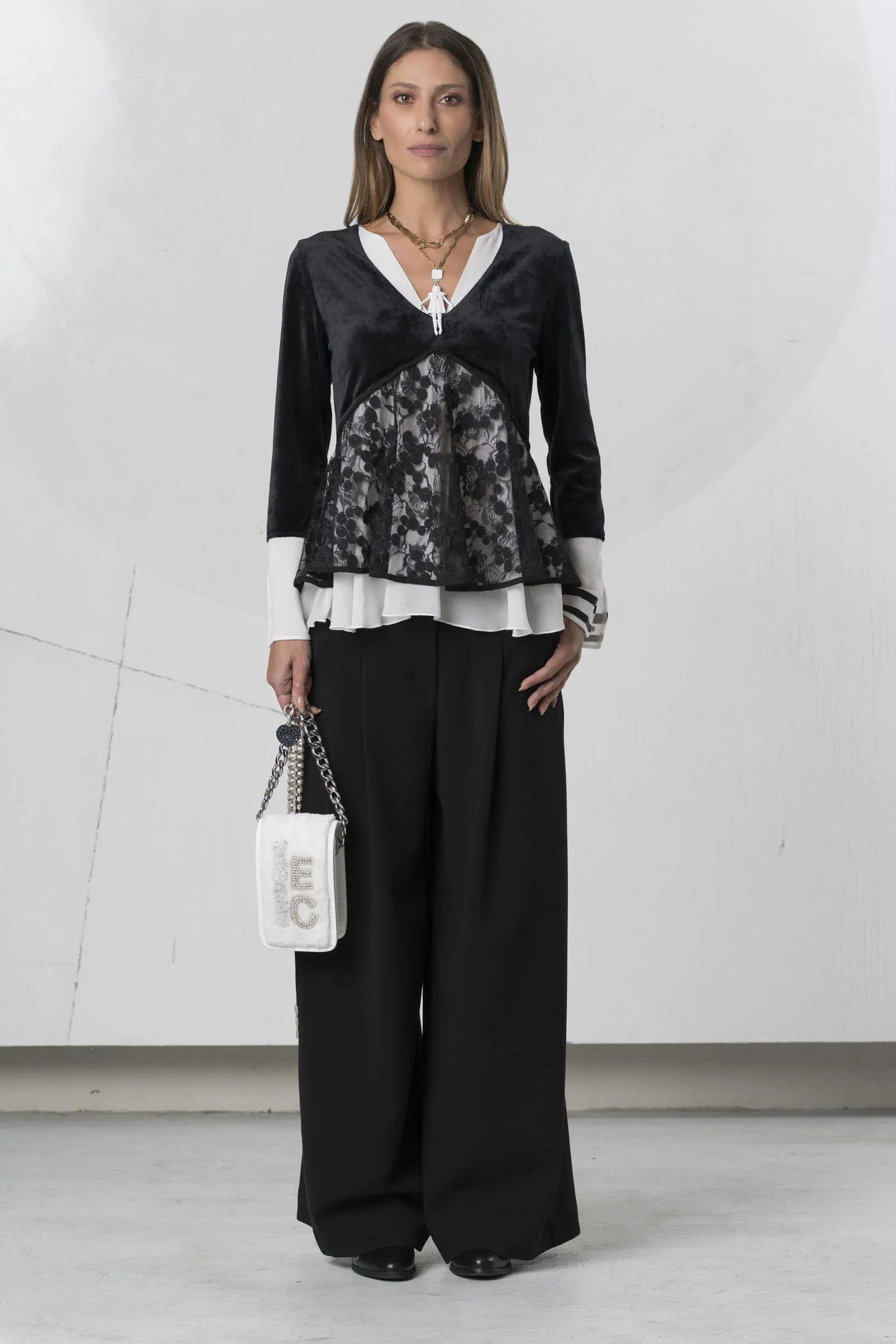 Blusa ELISA CAVALETTI efecto camisero