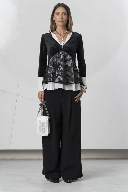 Blusa ELISA CAVALETTI efecto camisero