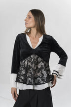 Blusa ELISA CAVALETTI efecto camisero