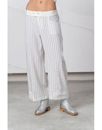 Pantalón ELISA CAVALETTI a rayas blanco y negro