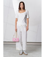 Pantalón ELISA CAVALETTI a rayas blanco y negro