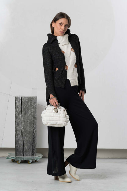 Pantalón ELISA CAVALETTI en punto negro