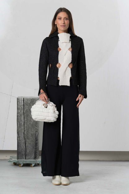 Pantalón ELISA CAVALETTI en punto negro