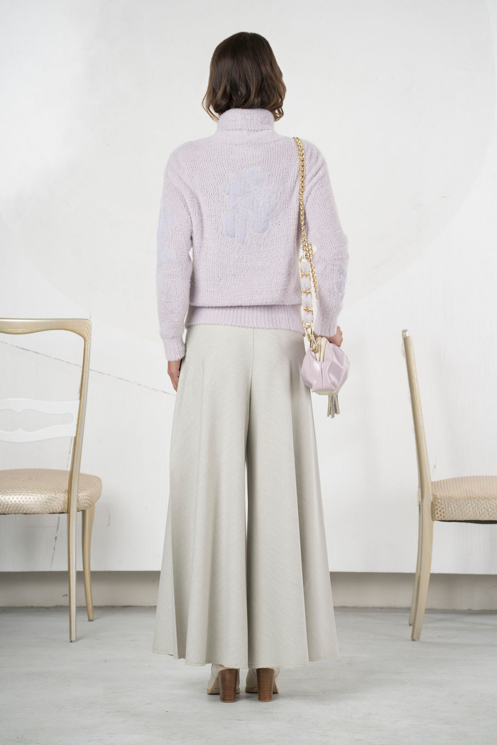 Pantalón ELISA CAVALETTI palazzo color gris