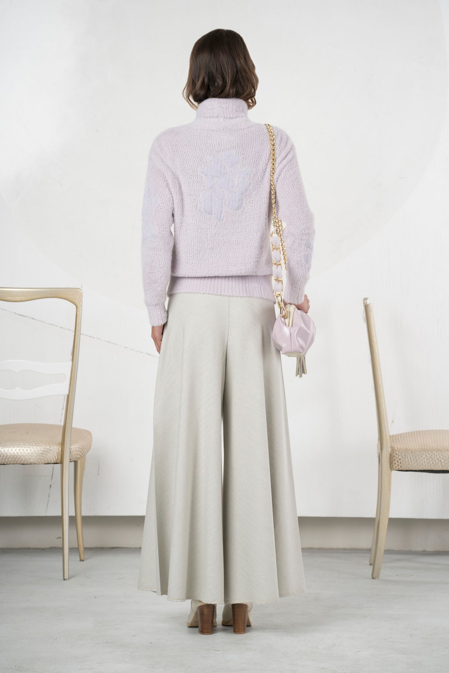 Pantalón ELISA CAVALETTI palazzo color gris