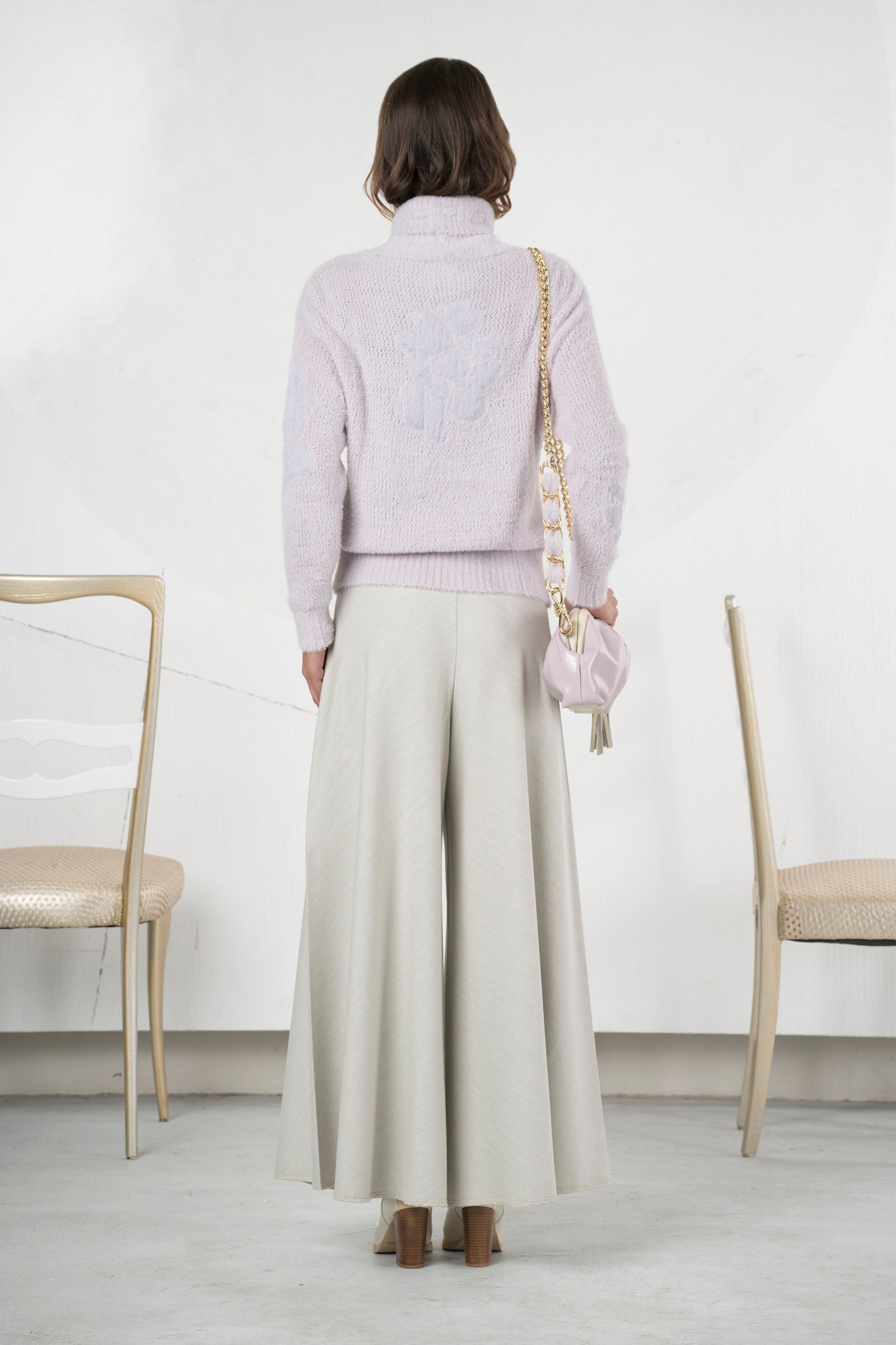 Pantalón ELISA CAVALETTI palazzo color gris