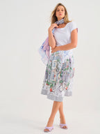 Falda DOLCEZZA MONTREAL midi estampada