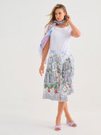 Falda DOLCEZZA MONTREAL midi estampada