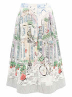 Falda DOLCEZZA MONTREAL midi estampada