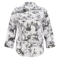 Camisa DOLCEZZA MONTREAL estampada en blanco y negro
