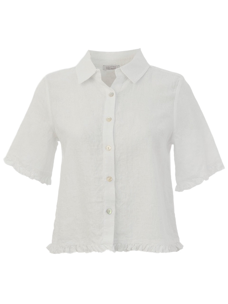 Camisa DOLCEZZA MONTREAL lino volantes