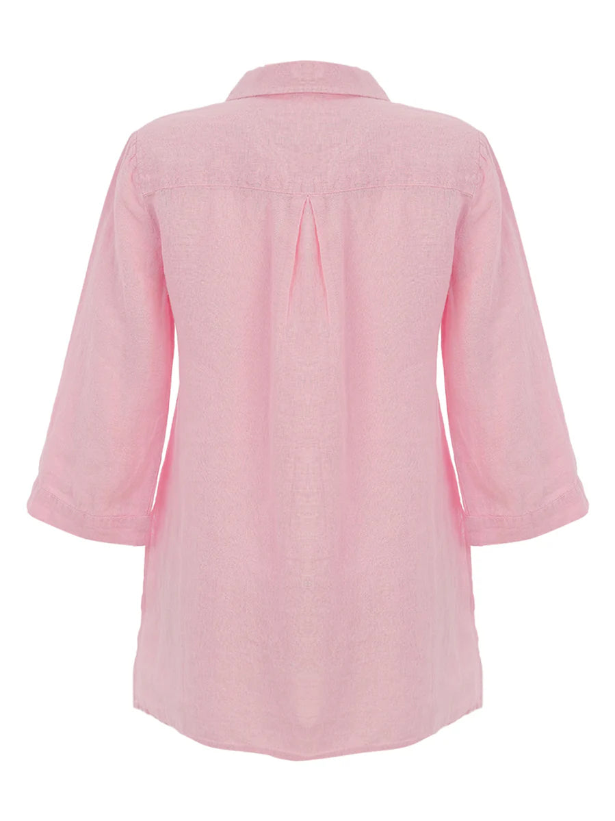 Camisa DOLCEZZA MONTREAL lino color rosa suave