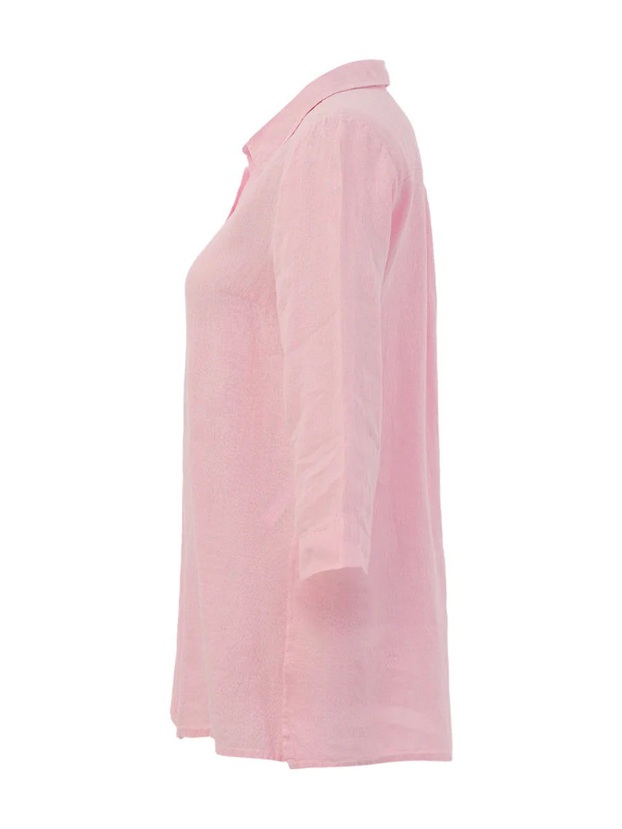 Camisa DOLCEZZA MONTREAL lino color rosa suave