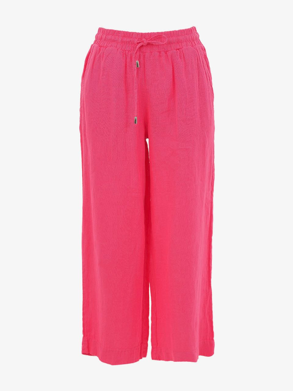 Pantalón DOLCEZZA MONTREAL de lino fucsia