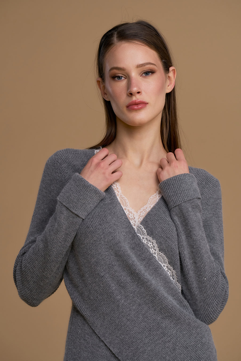 Jersey NO SECRETS cruzado con encaje