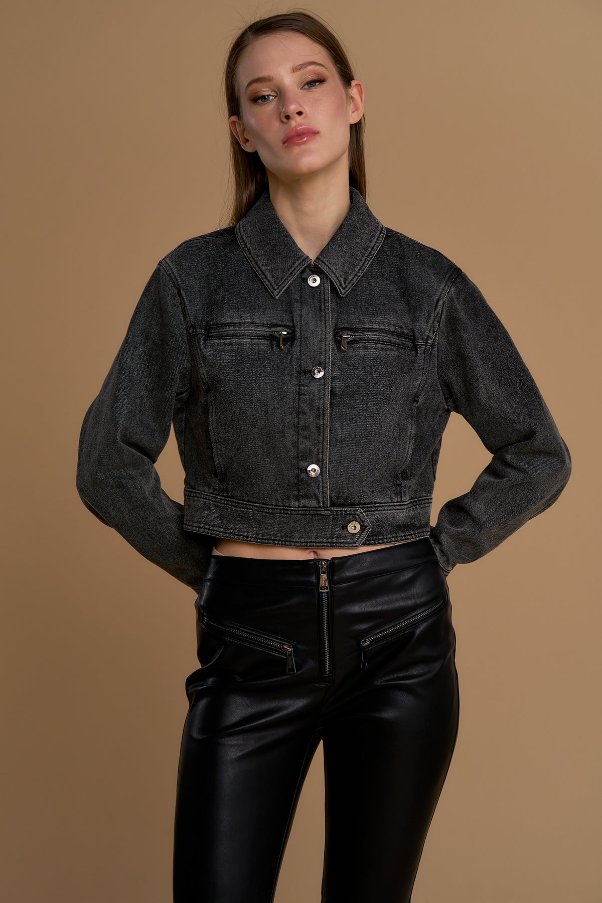 Cazadora NO SECRETS denim desmontable
