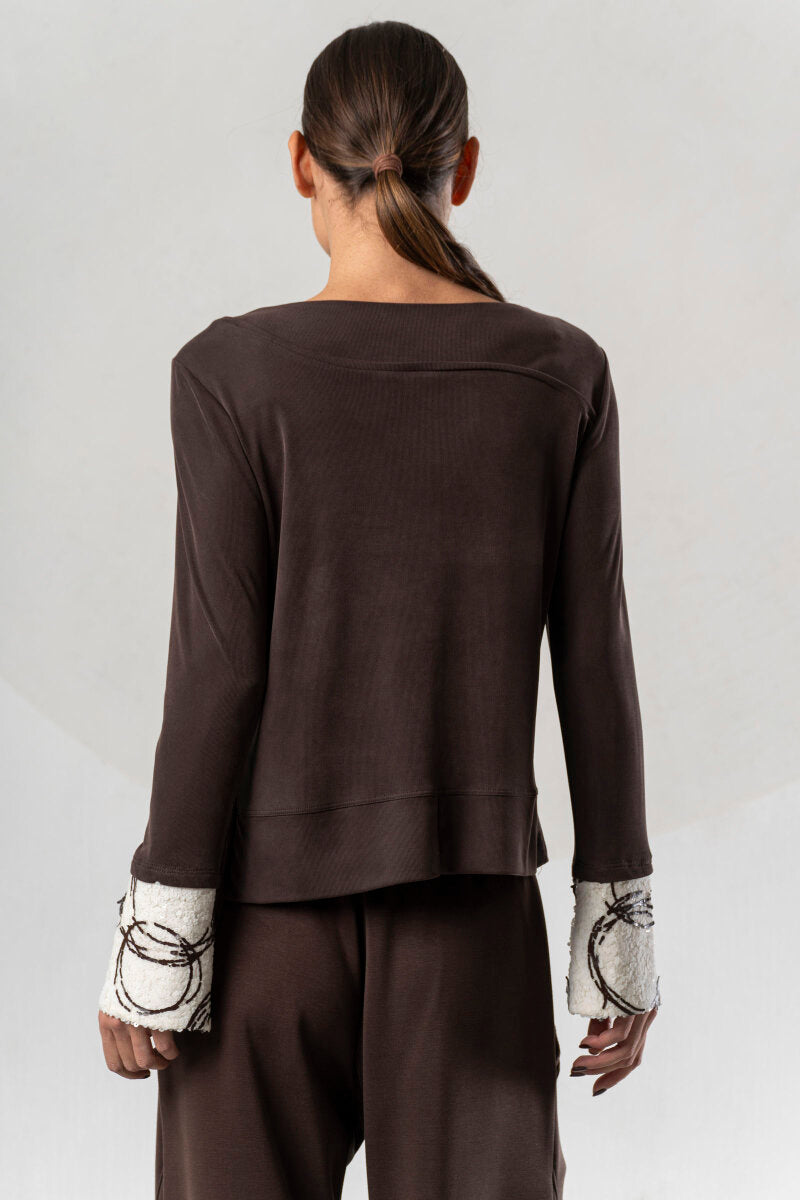 Camiseta ELISA CAVALETTI con puños fantasía