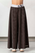 Pantalón ELISA CAVALETTI corte palazzo en marrón chocolate