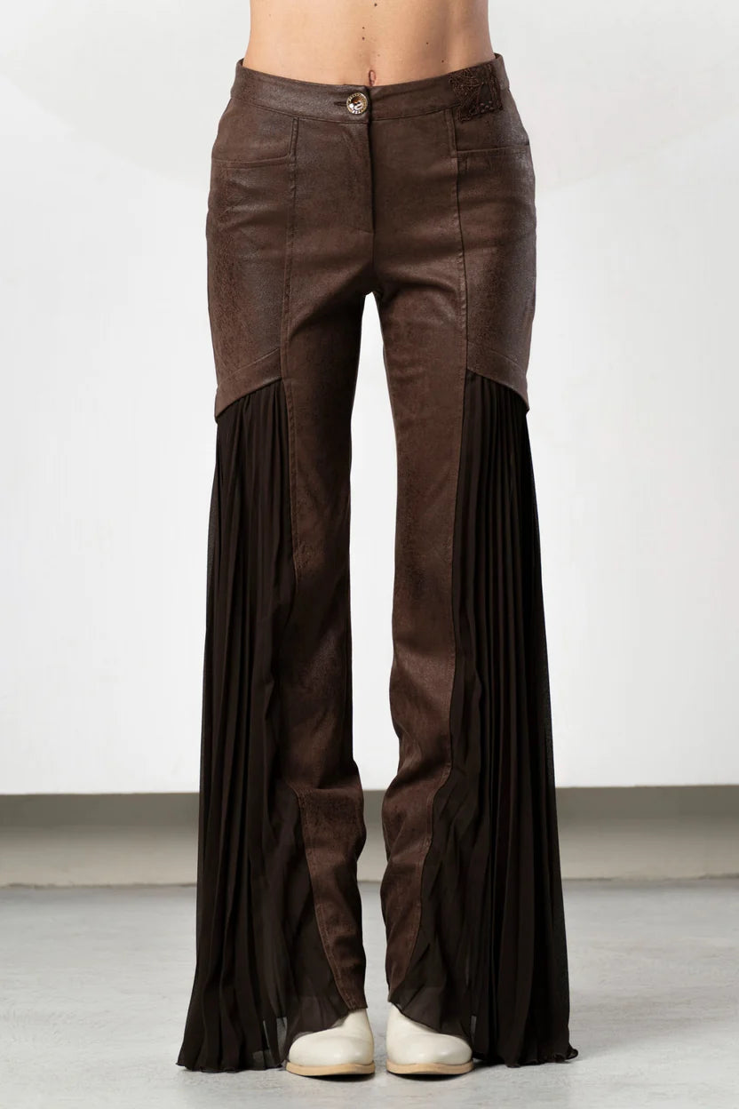 Pantalón ELISA CAVALETTI con tejido plisado