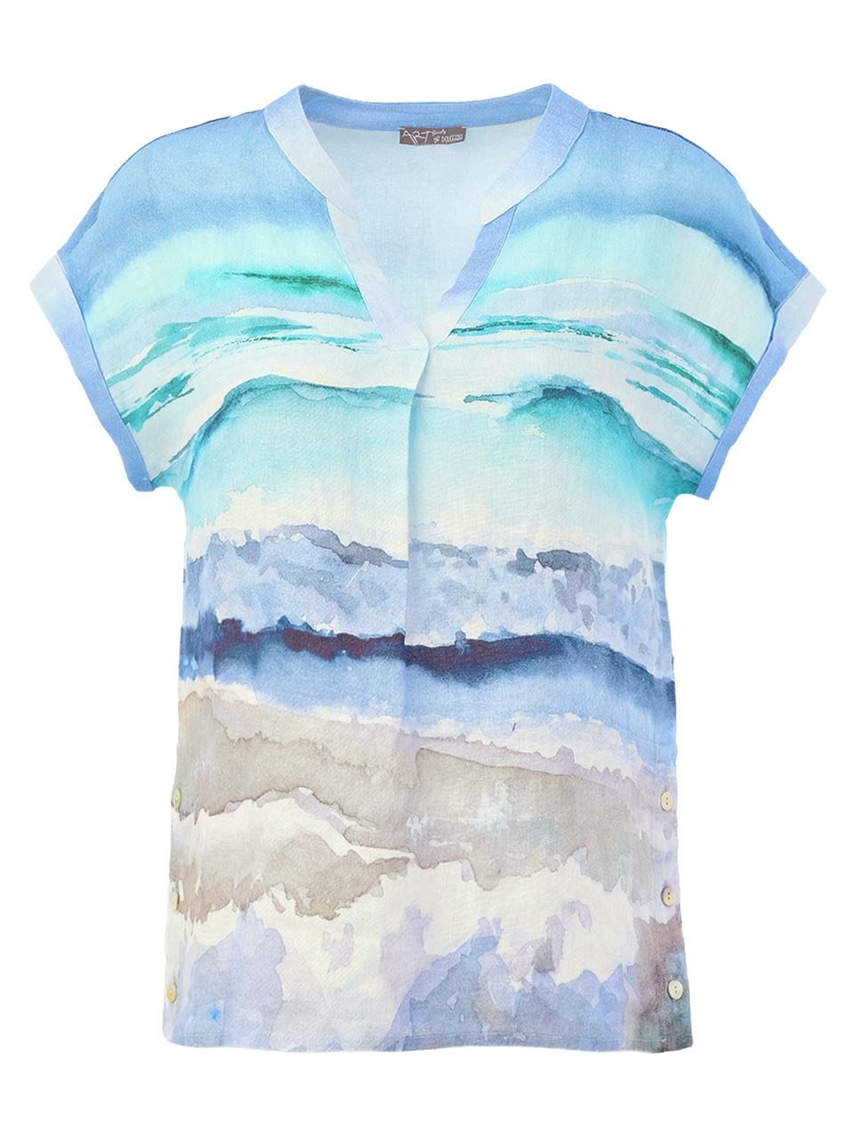 Blusa DOLCEZZA MONTREAL lino olas del mar