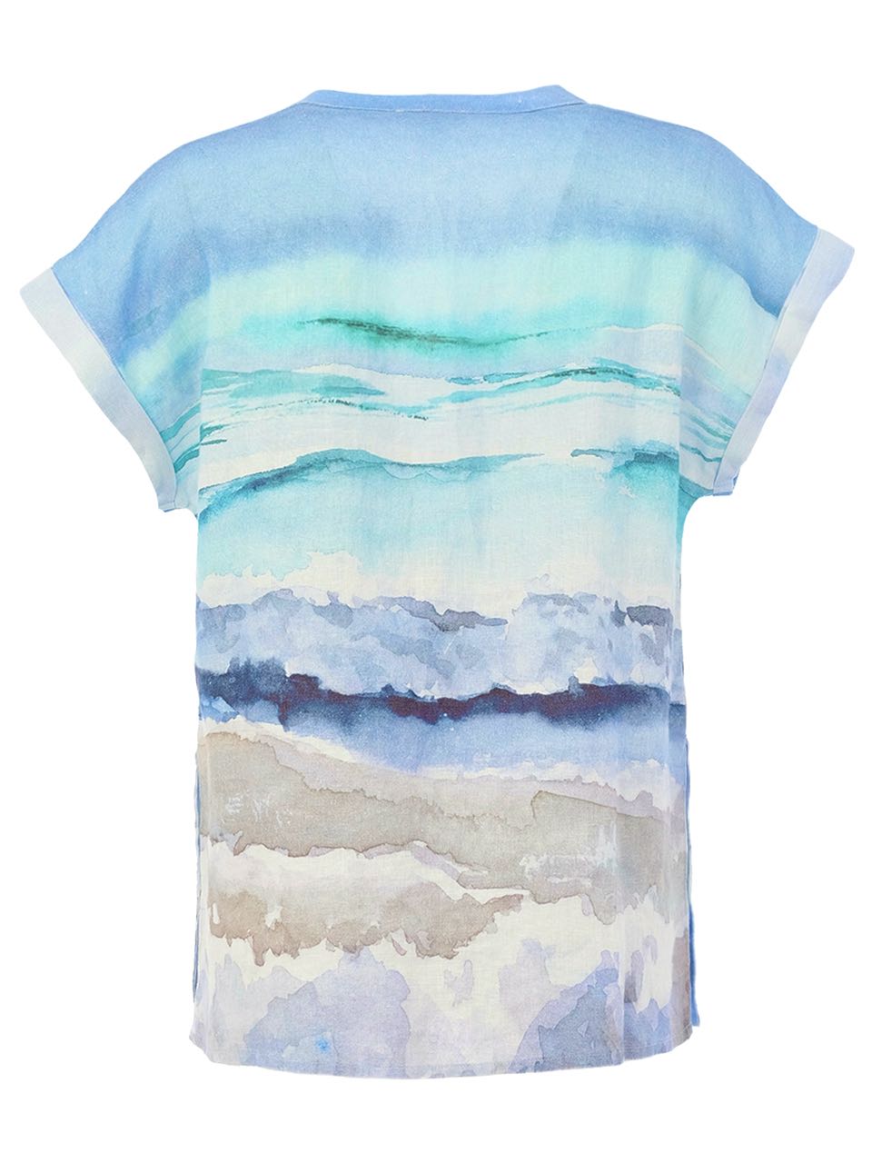Blusa DOLCEZZA MONTREAL lino olas del mar