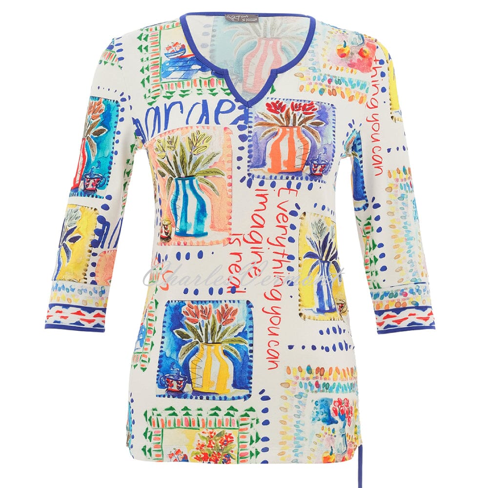 Camiseta DOLCEZZA MONTREAL multicolor manga francesa