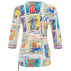 Camiseta DOLCEZZA MONTREAL multicolor manga francesa