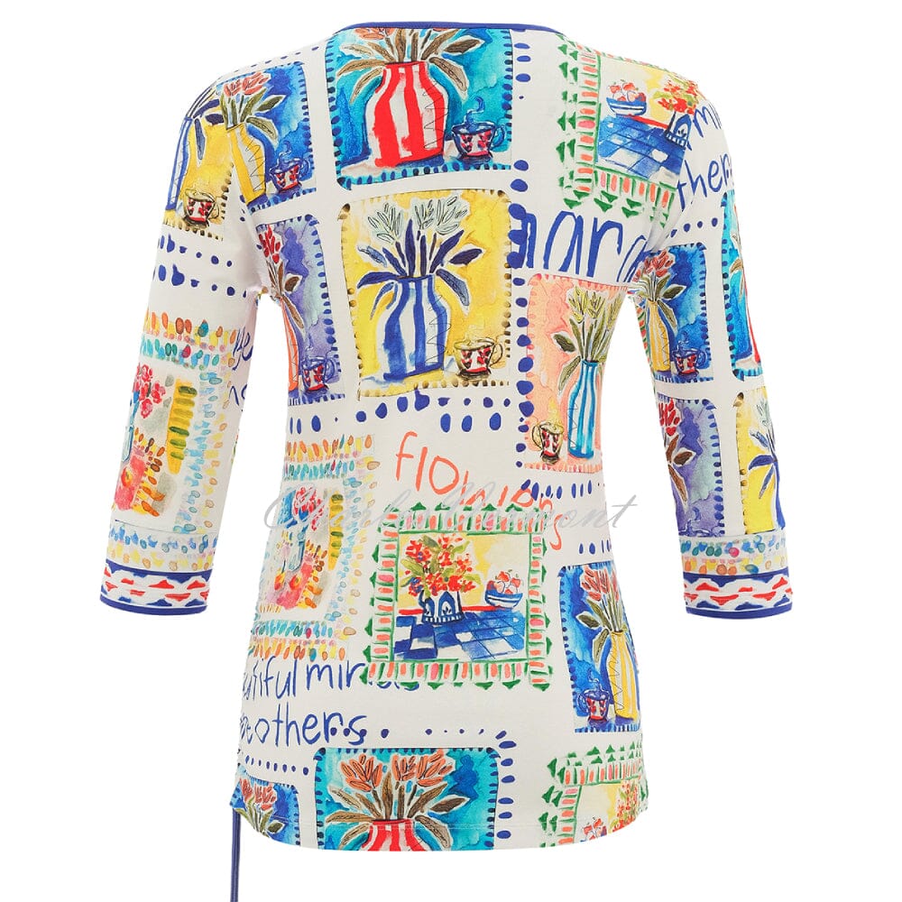 Camiseta DOLCEZZA MONTREAL multicolor manga francesa