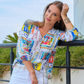 Blusa DOLCEZZA MONTREAL de lino MY HANDMADE GARDEN