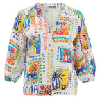 Blusa DOLCEZZA MONTREAL de lino MY HANDMADE GARDEN