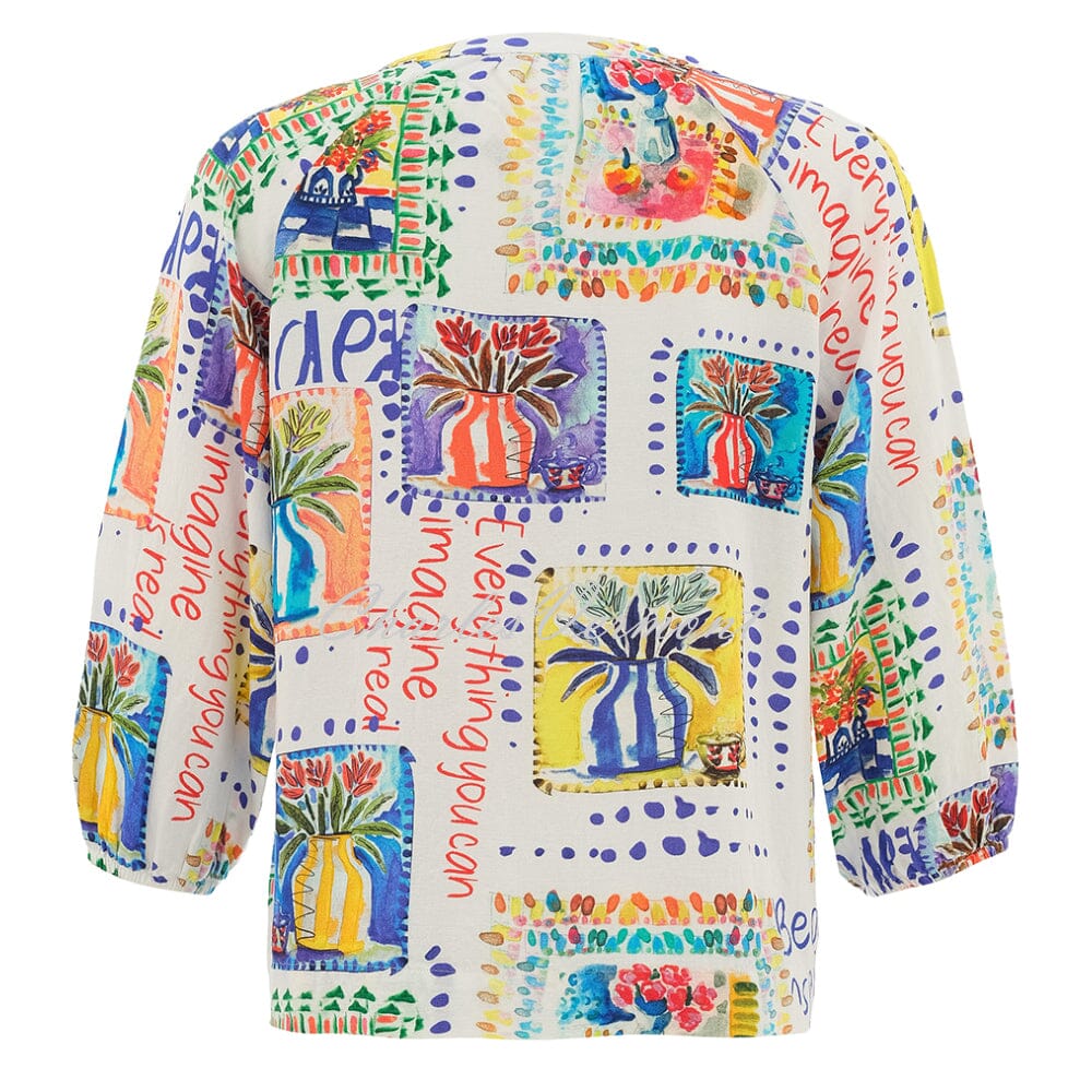 Blusa DOLCEZZA MONTREAL de lino MY HANDMADE GARDEN