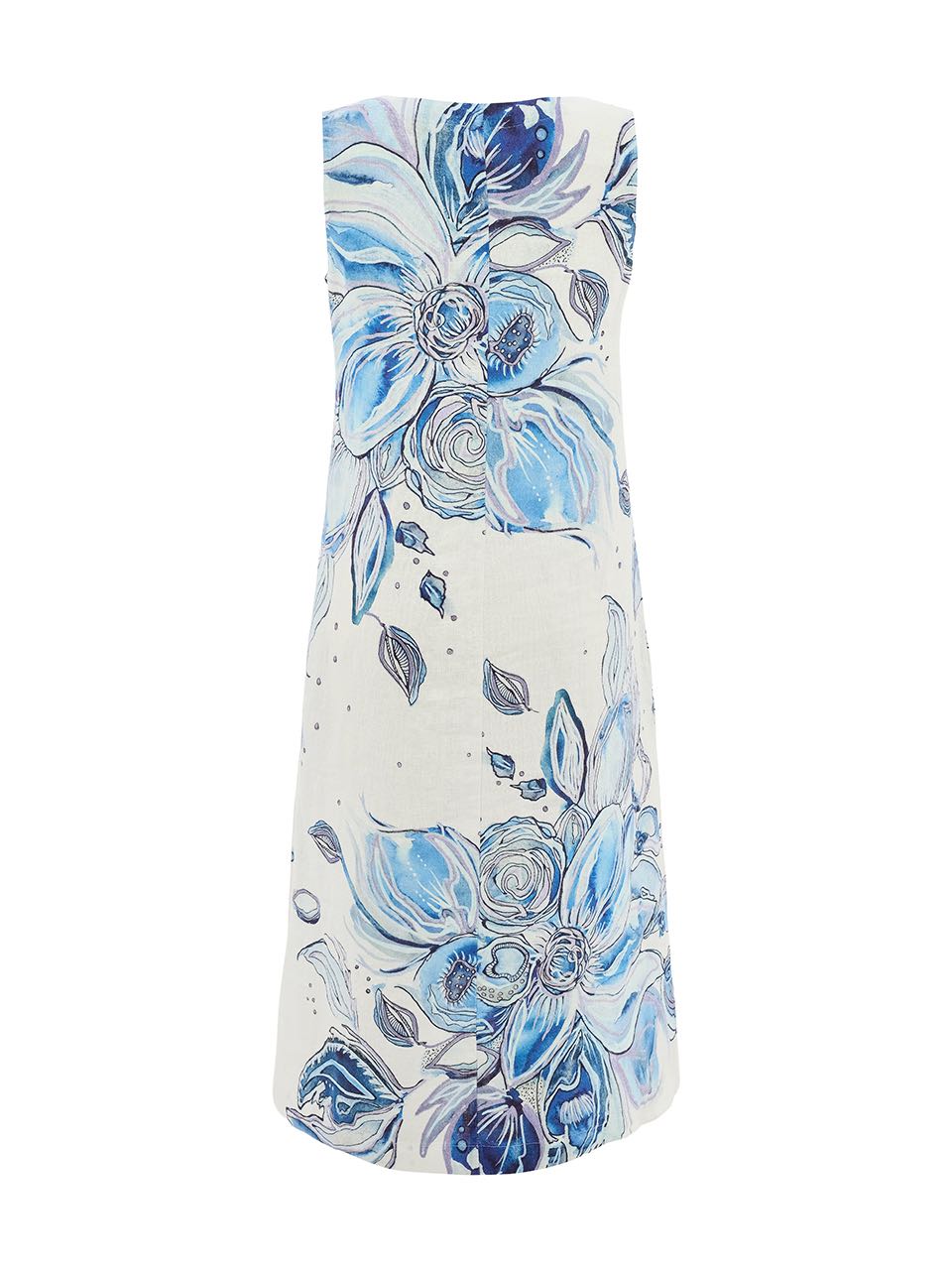 Vestido DOLCEZZA MONTREAL de flores azules