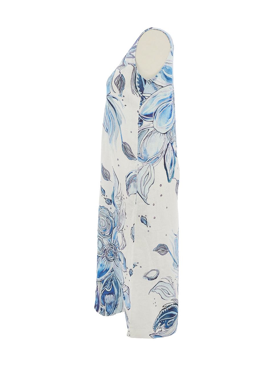 Vestido DOLCEZZA MONTREAL de flores azules
