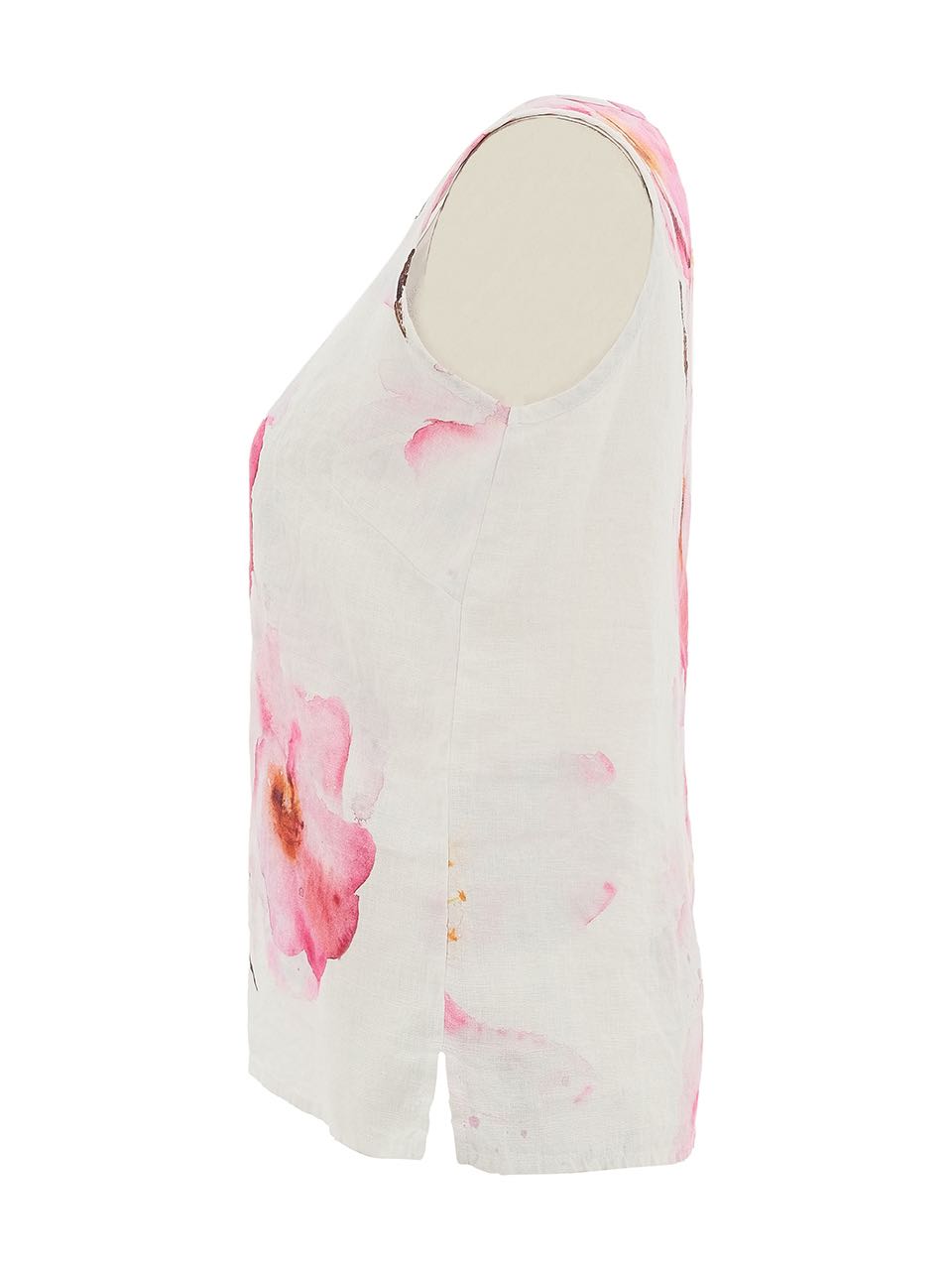 Top DOLCEZZA MONTREAL de lino estampado primaveral