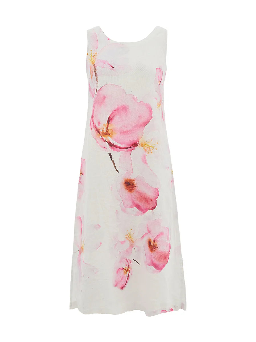Vestido DOLCEZZA MONTREAL estampado floral en rosas