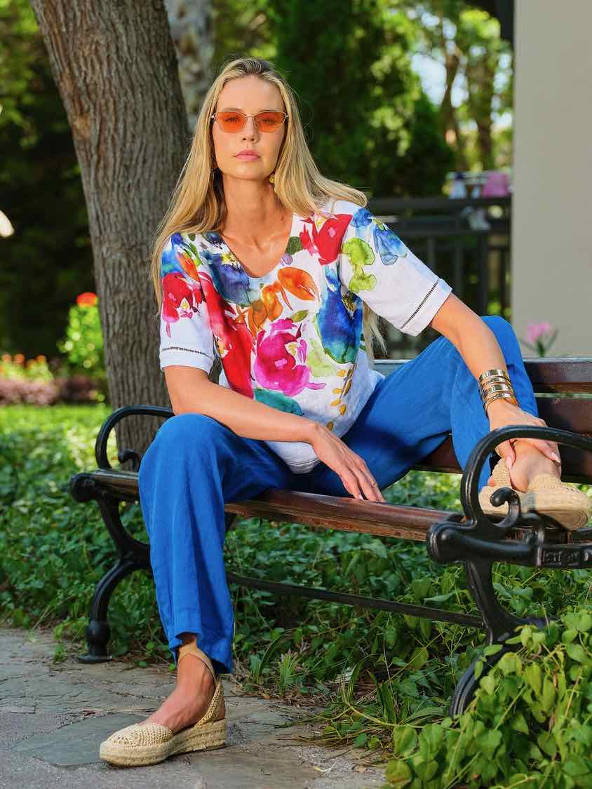Top DOLCEZZA MONTREAL estampado primaveral