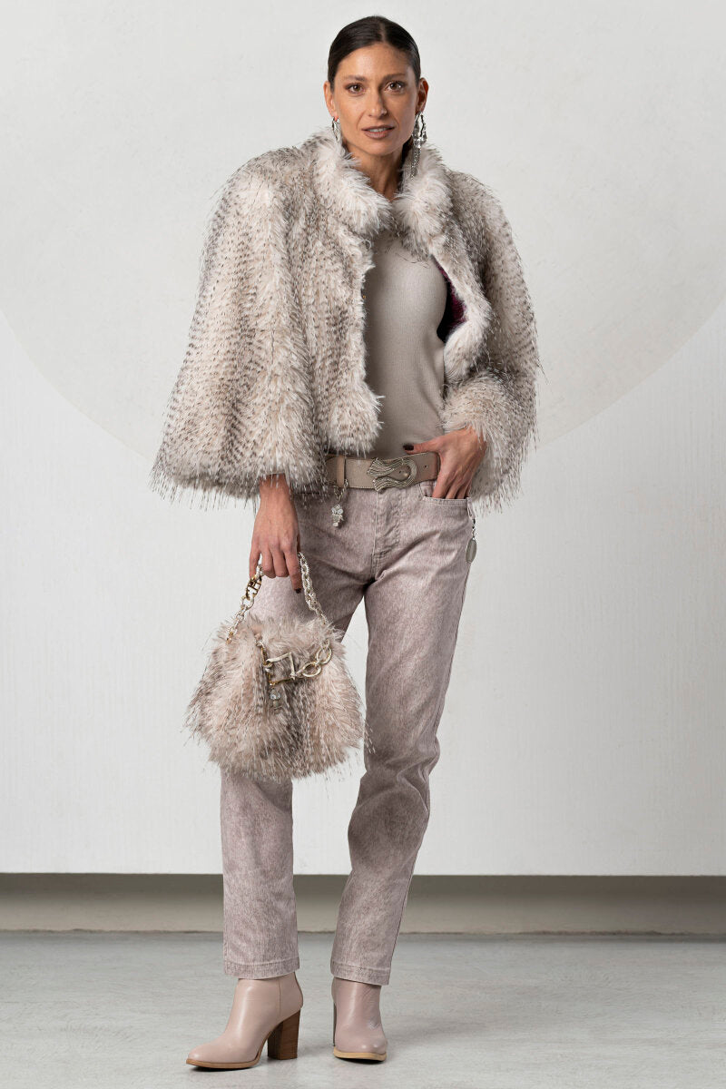 Chaqueta ELISA CAVALETTI color beige alabastro